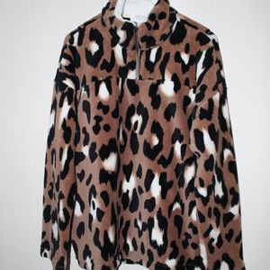 Peach Love Quarter Zip Sherpa